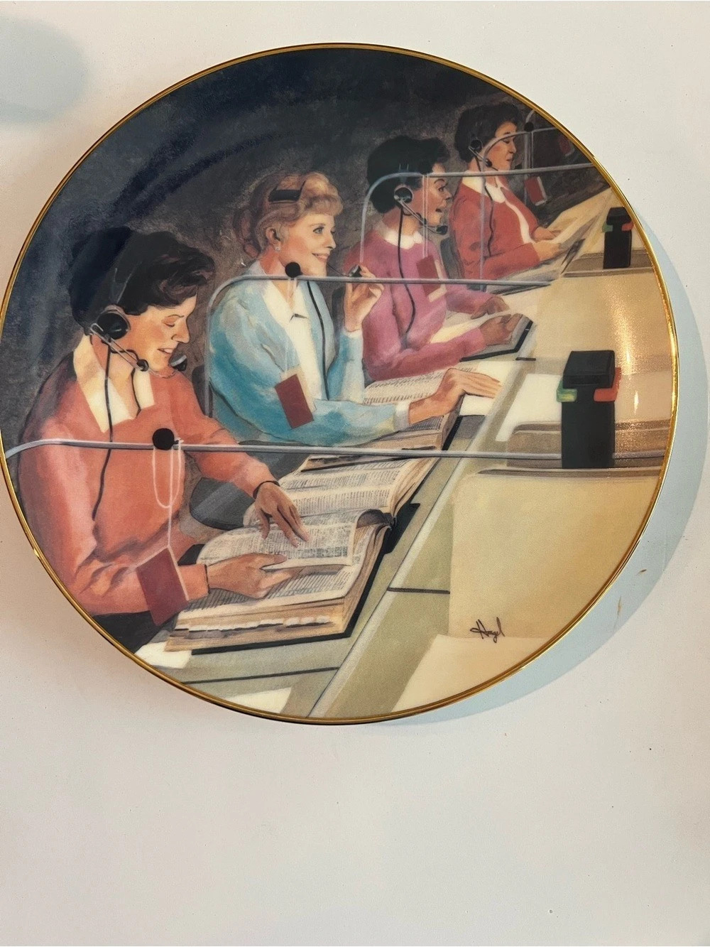 Telephone Pioneers of America “The Number Is….”Limited Edition Plate